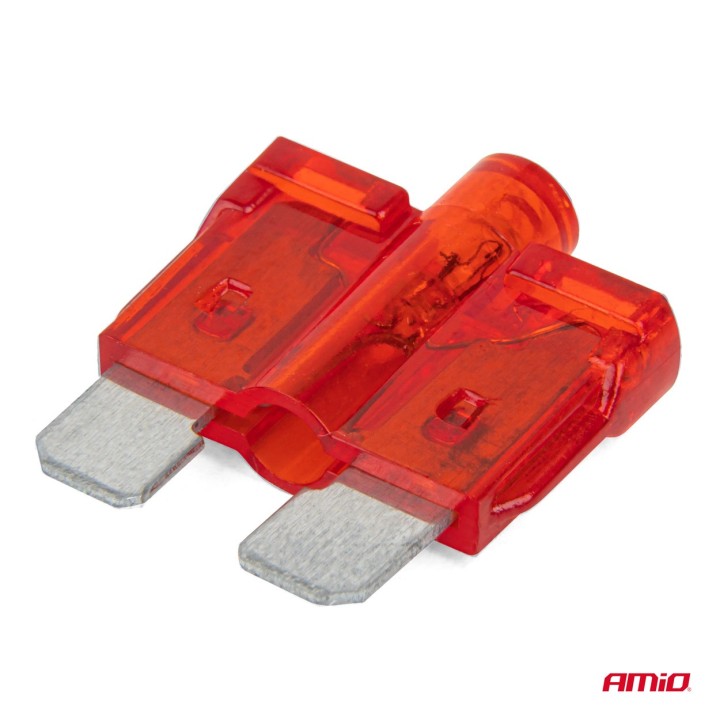 Bezpieczniki samochodowe standard z diodą led 10 szt. AMIO-04341