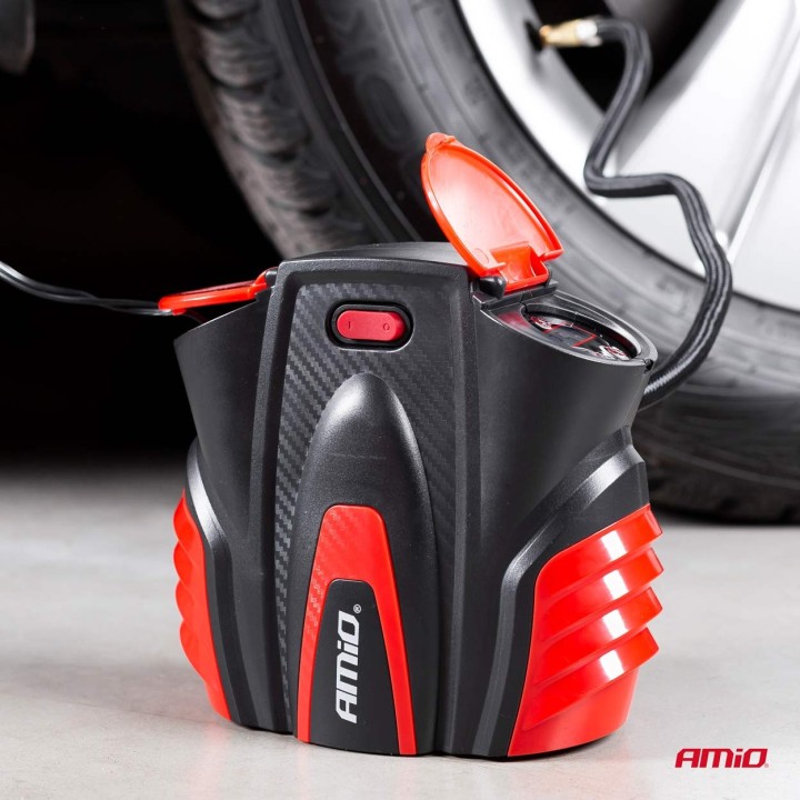 Kompresor samochodowy cyfrowy z LED 12V ACOMP-16