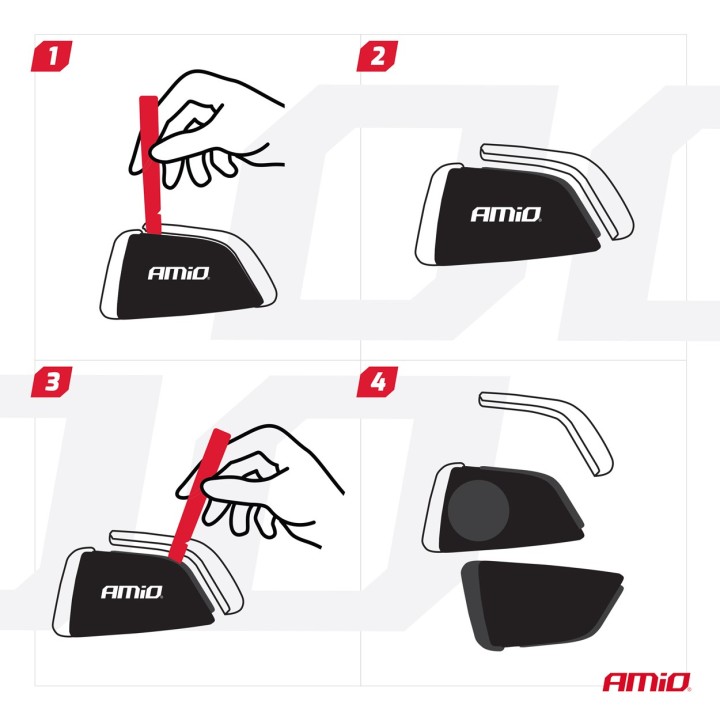 Sterownik zamka centralnego z dostępem bezkluczykowym AMIO-04344