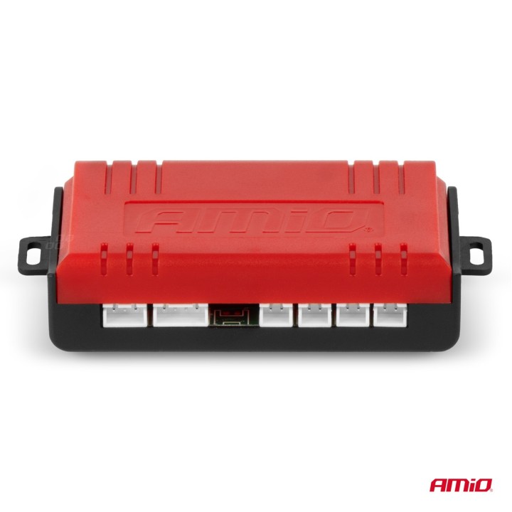 Zestaw czujników parkowania cofania Buzzer 4 sensory srebrne AMIO-01021