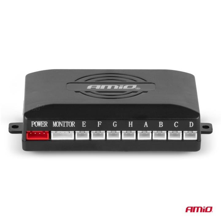 Zestaw czujników parkowania cofania Buzzer 8 sensorów czarne wewnętrzne 16,5mm