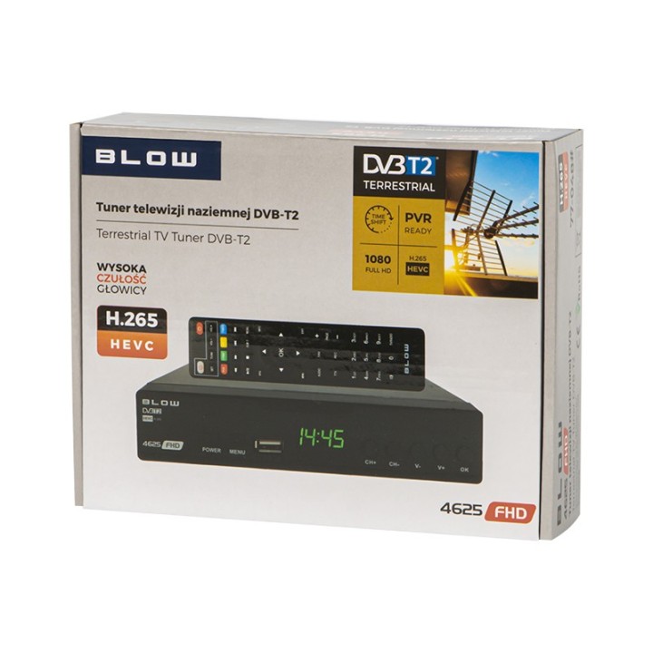 Dekoder tuner DVB-T2 BLOW 4625FHD H.265 V2