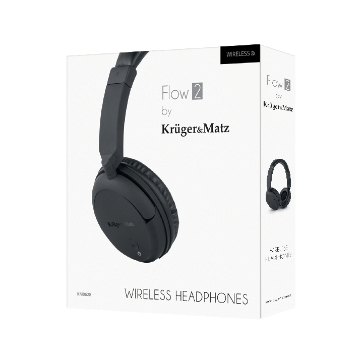 Bezprzewodowe słuchawki nauszne Kruger&Matz model Flow 2 Wireless