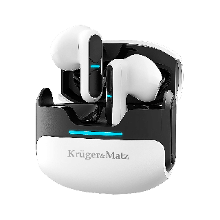 Bezprzewodowe słuchawki douszne Kruger&Matz M8 - kolor biały