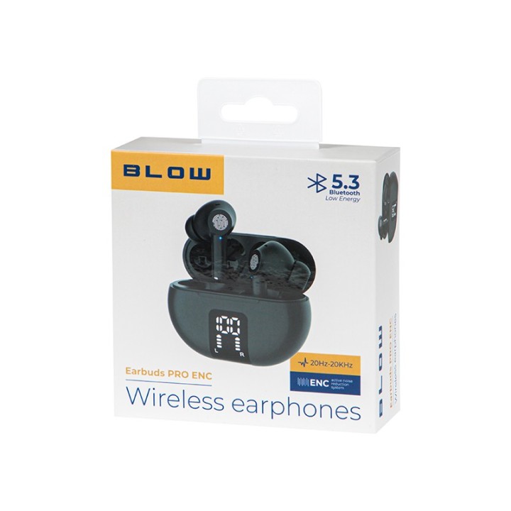 Słuchawki BLOW Earbuds PRO ENC BLACK