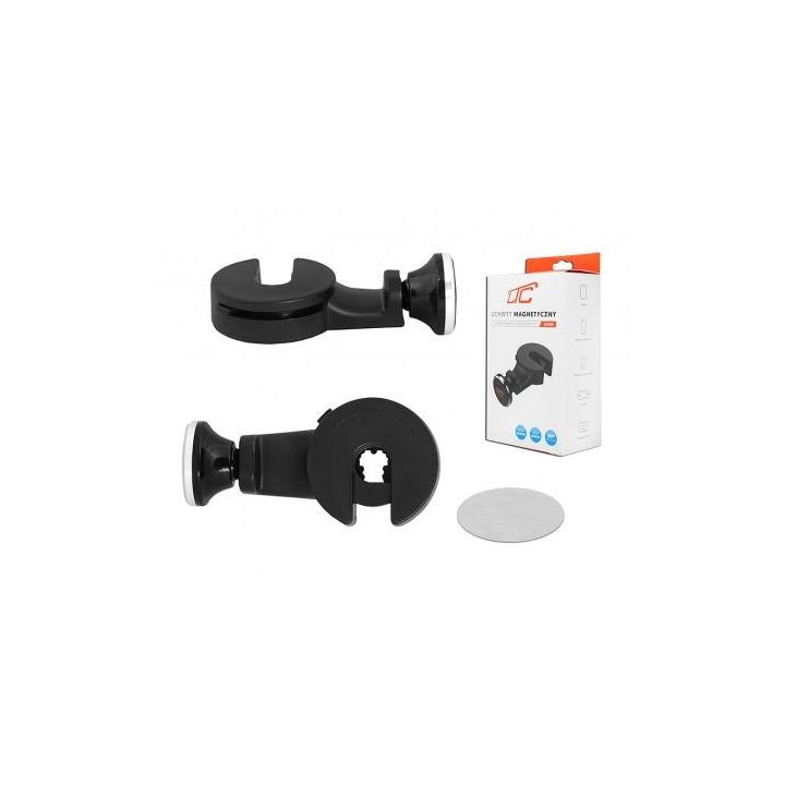 LTC Uchwyt magnetyczny z mocowaniem zagłówkowym AS2 HQ czarny.