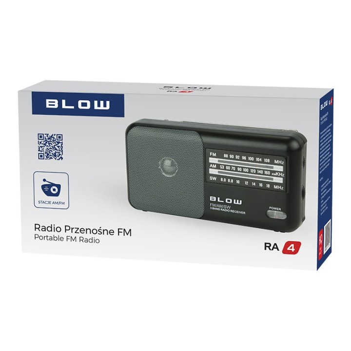 Radio przenośne analogowe AM/FM BLOW RA4"