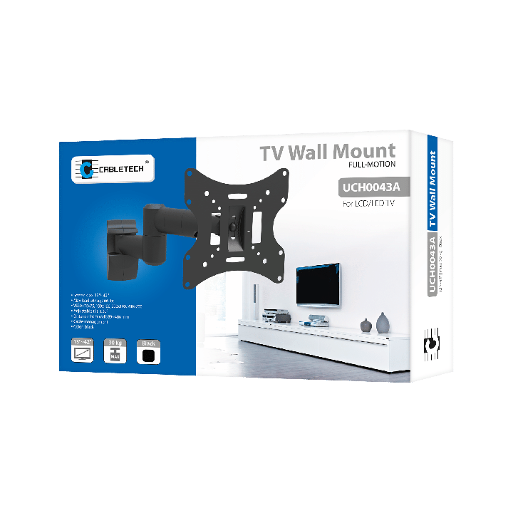 Uchwyt do ściany 13-42 cali czarny LCD