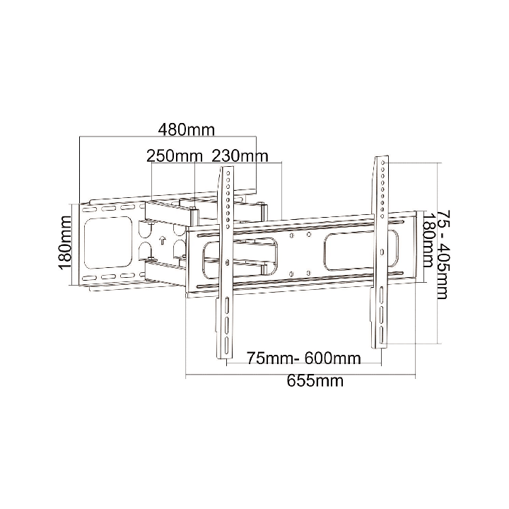 Uniwersalny uchwyt TV 37"-80" regulacja w pionie i poziomie (UPA36-466)