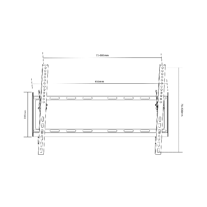 Uchwyt naścienny uniwersalny do LED TV (37-70") LP34-46T regulacja w pionie