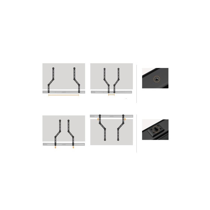 Uchwyt do soundbara pod/nad TV Spacetronik SPB-030