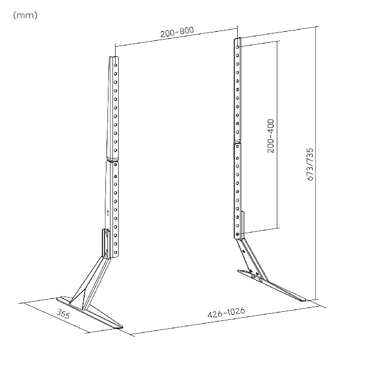 Stojak - uniwersalne nóżki Kruger&Matz pod TV