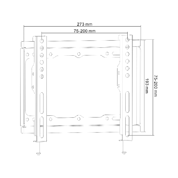 Uchwyt naścienny uniwersalny do LED TV (13-42") LP34-22F