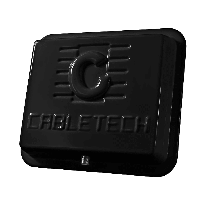 Antena DVB-T panel zew. 45dB czarna