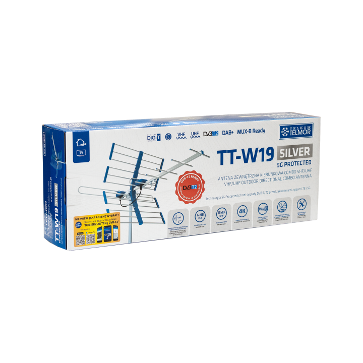 Antena TV TT W19 SILVER COMBO 5G TELMOR
