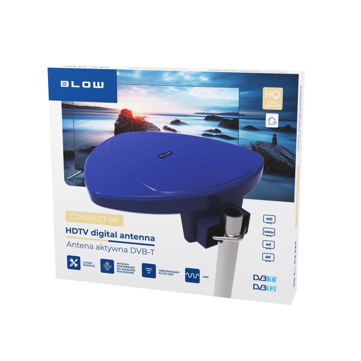 Antena DVB-T CONNECT 8K aktywna zewnętrzna