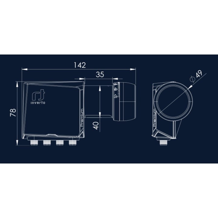 LNB Quad Inverto Black Premium