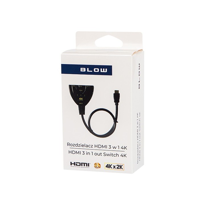 Rozgałęźnik HDMI WTYK HDMI- 3 GNIAZDA HDMI