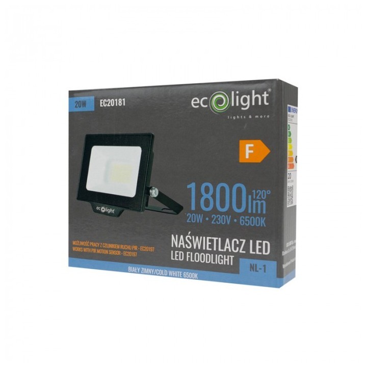 Naświetlacz NL-1 20W 6500K