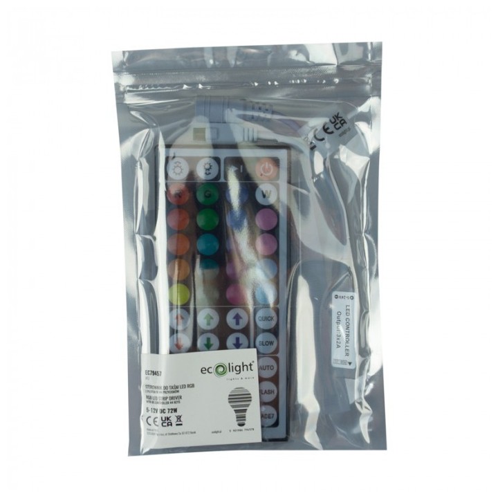 Sterownik LED RGB 44 przyciski IR 72W