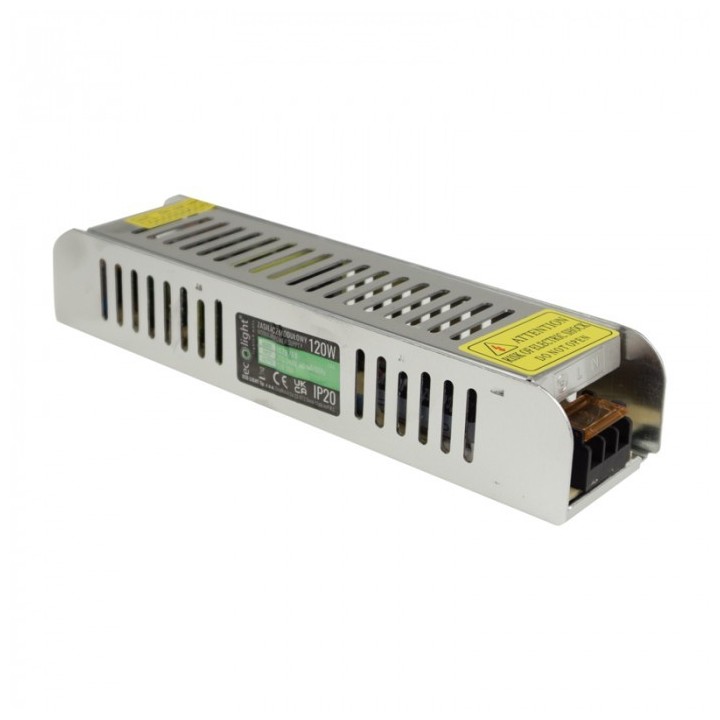 Zasilacz LED 120W 12V 10A IP20 SLIM 188x46x35