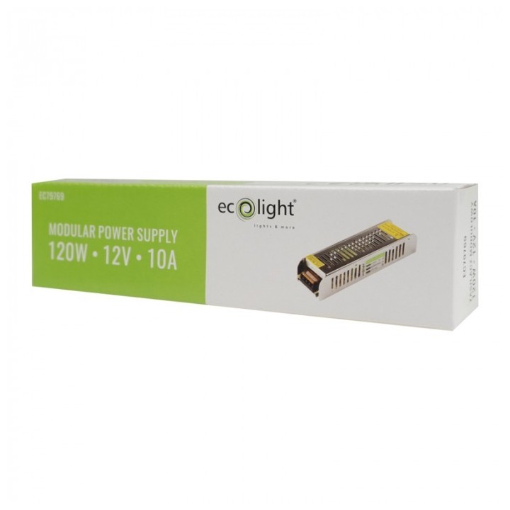 Zasilacz LED 120W 12V 10A IP20 SLIM 188x46x35