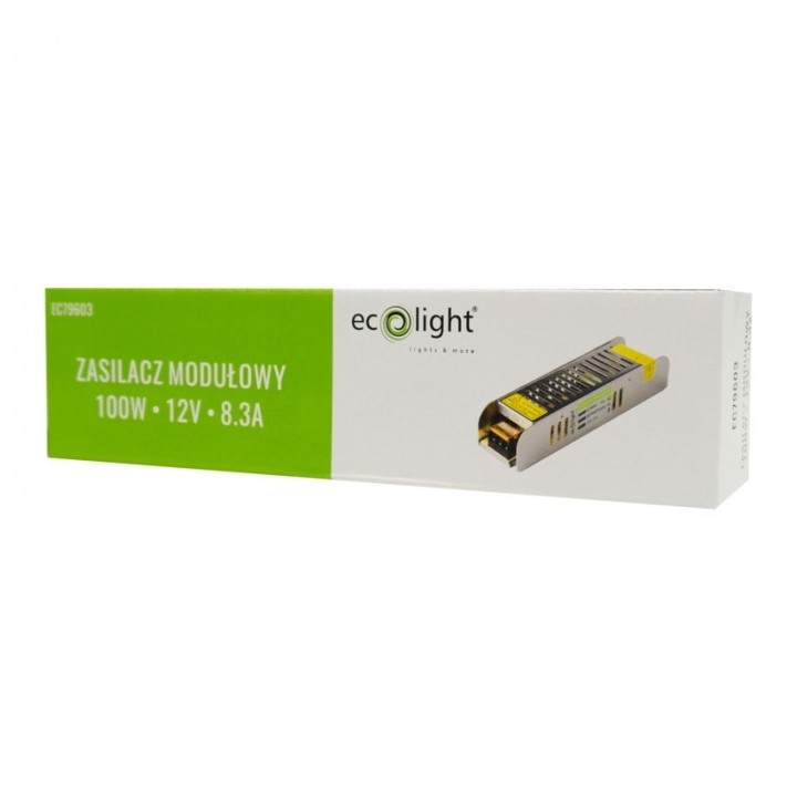 Zasilacz LED 100W 12V 8.33A IP20 SLIM 188x46x35