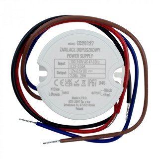 Zasilacz do puszk fi60 2,08A 25W 12V IP67 50x50x22