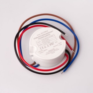 Zasilacz do puszk fi60 2,50A 30W 12V IP67 50x50x22