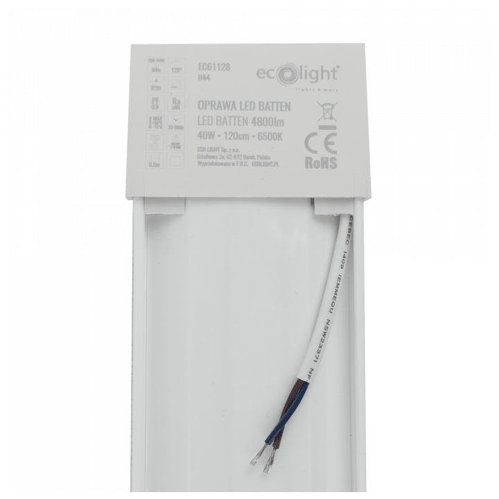 Oprawa LED Batten 120cm 40W 6500K 4800lm IP20
