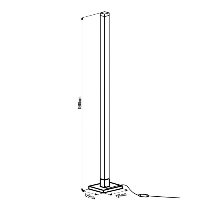 Stojąca Lampa RGB muzyczna TUYA BIAŁA