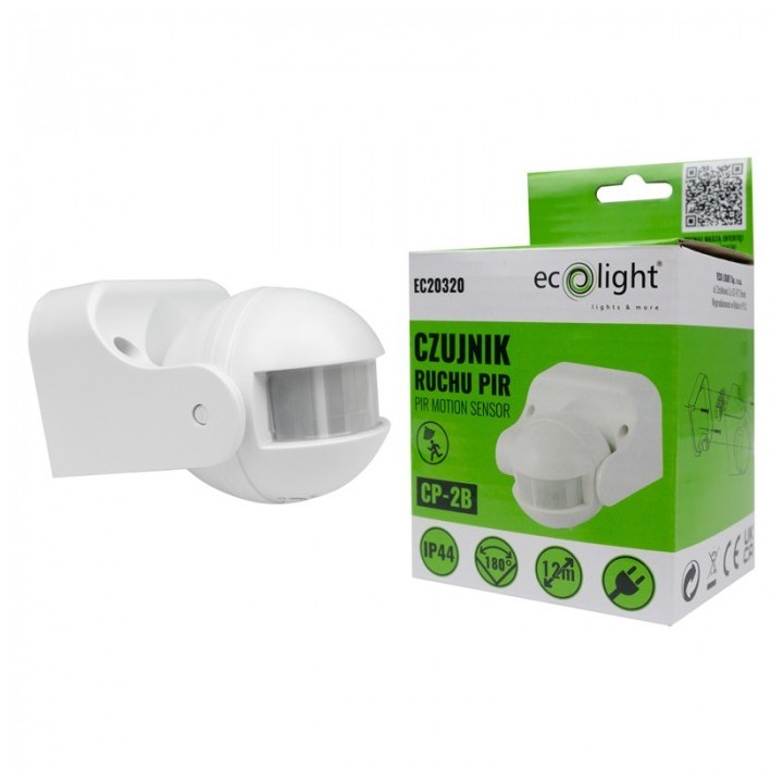 Czujnik ruchu PIR CP-2B BIAŁY