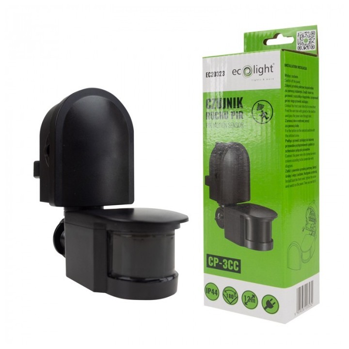 Czujnik ruchu PIR CP-3C CZARNY