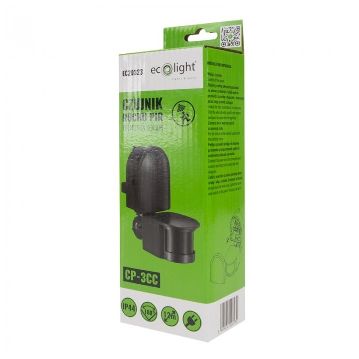 Czujnik ruchu PIR CP-3C CZARNY