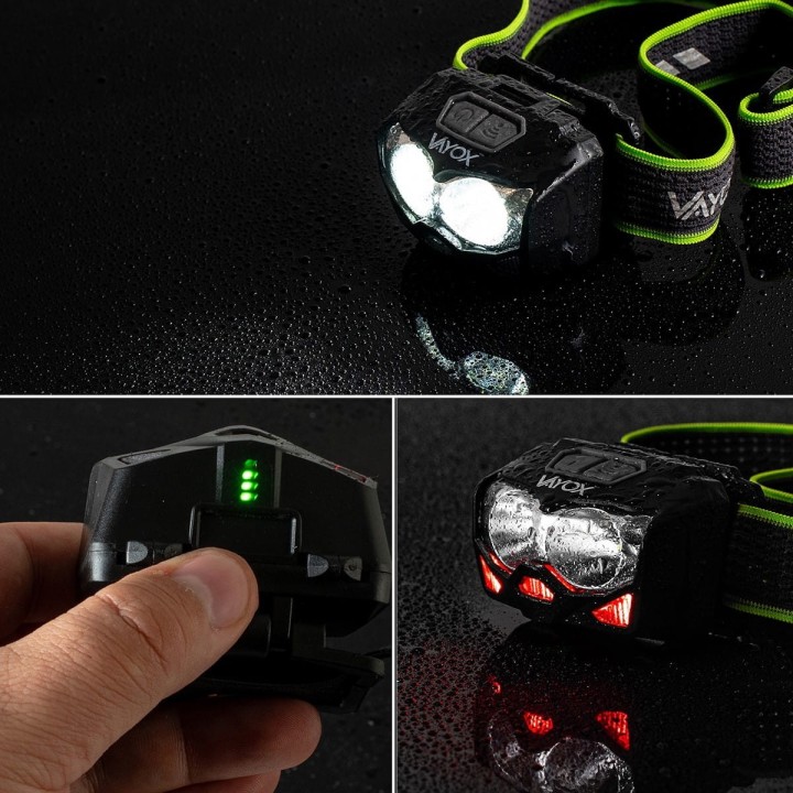 Latarka akumulatorowa czołowa 500lm VA0078 VAYOX