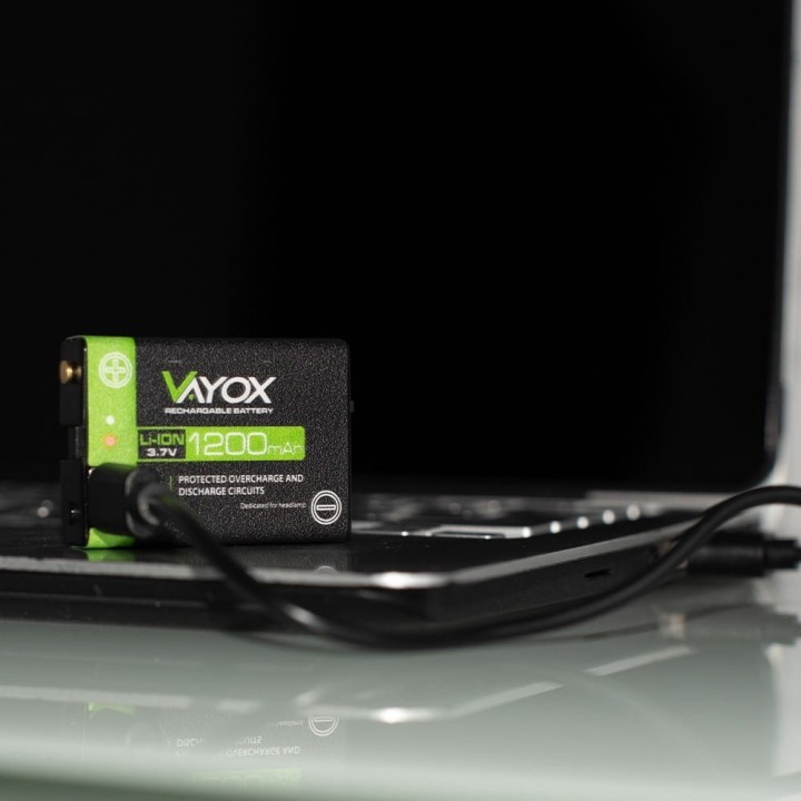 Akumulator 3.7V 1200mAh do latarek czołowych VA0255 Vayox