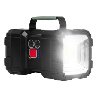 Latarka LED akumulatorowa szperacz dwustronna z funkcją powerbank