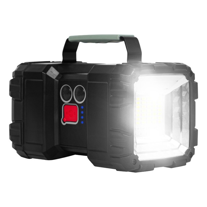 Latarka LED akumulatorowa szperacz dwustronna z funkcją powerbank