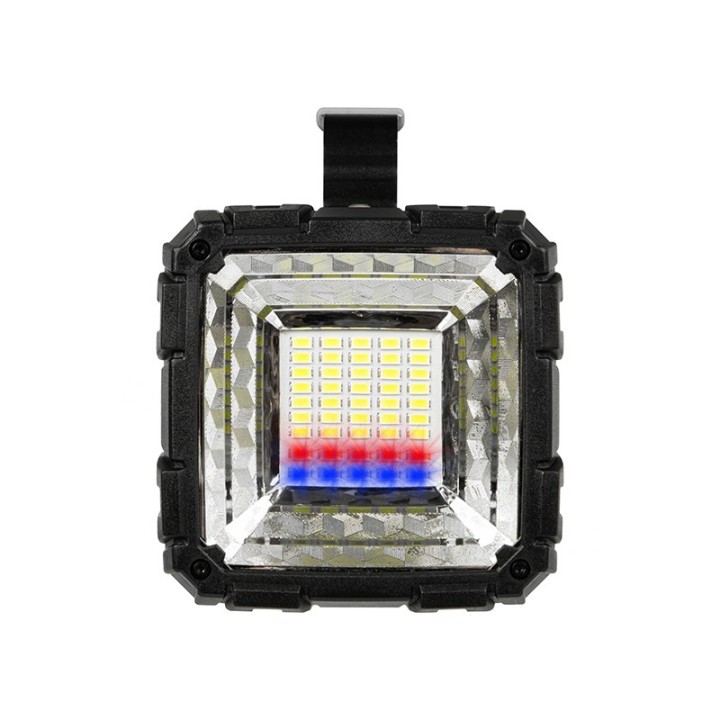 Latarka LED akumulatorowa szperacz dwustronna z funkcją powerbank