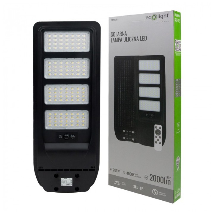 Solarna Lampa Uliczna ECONOMY 200W 4000K NEW