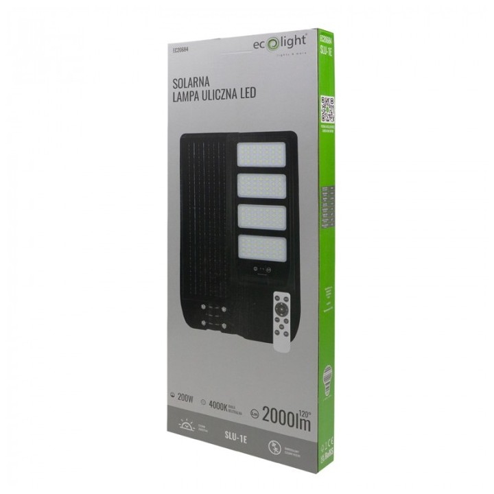 Solarna Lampa Uliczna ECONOMY 200W 4000K NEW