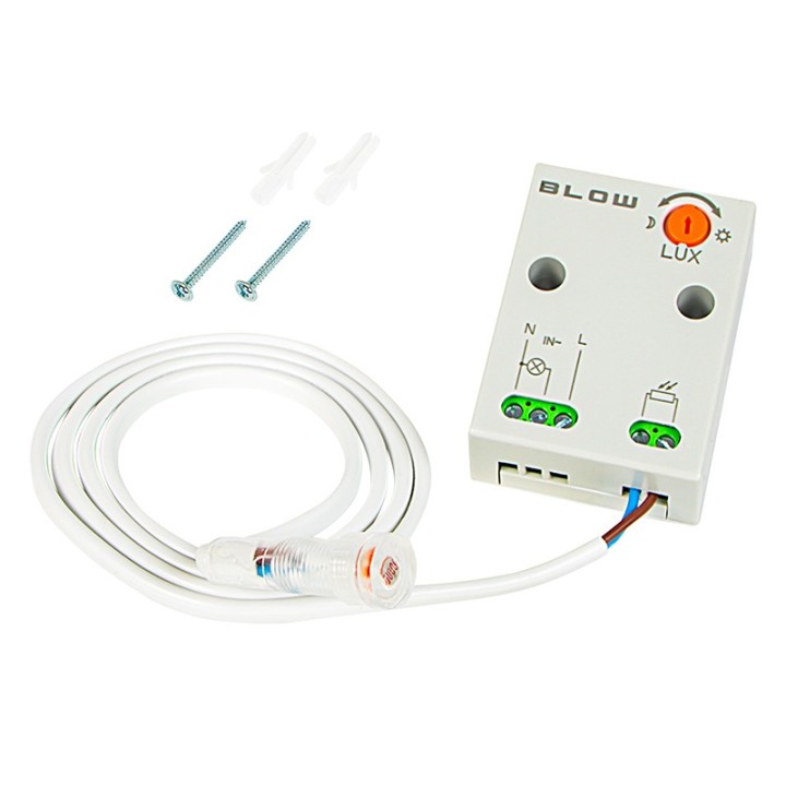 Czujnik zmierzchu hermetyczny z sondą BLOW MS-05 szary