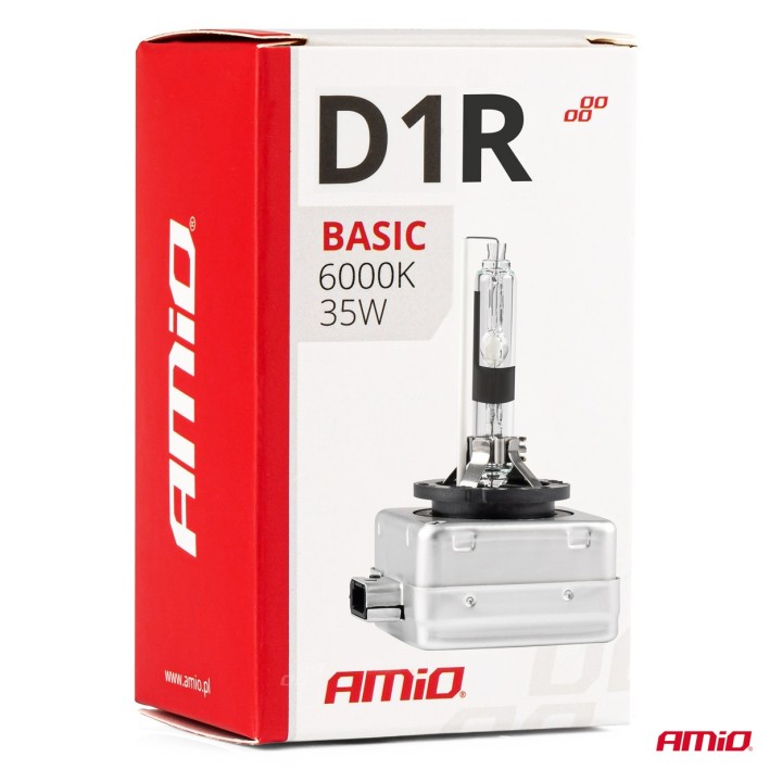 Żarówka ksenonowa, żarnik xenon D1R 35W 6000K AMiO BASIC