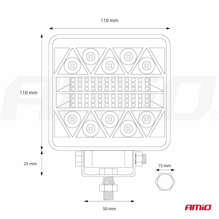 Lampa robocza 26LED COMBO- AWL15