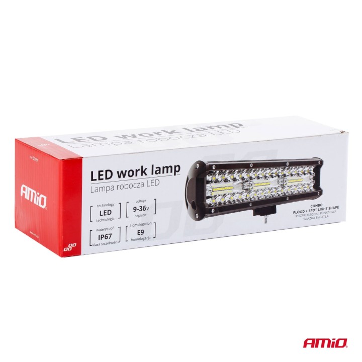 Lampa robocza panelowa LED szperacz AWL20 60LED 12V 24V AMIO-02434