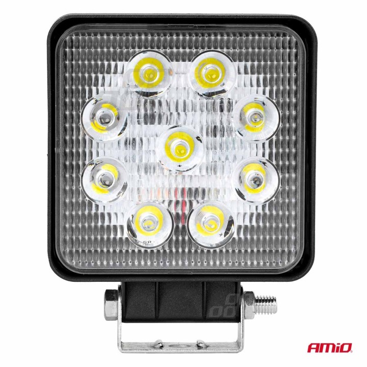 Lampa robocza LED szperacz AWL07 9 LED 12V 24V AMIO-02421