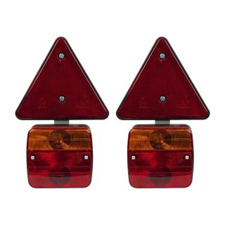 Zestaw lamp do przyczepy samochodowej trójkąt"