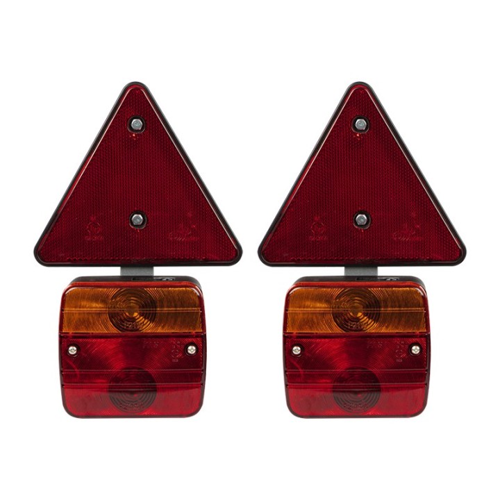 Zestaw lamp do przyczepy samochodowej trójkąt"