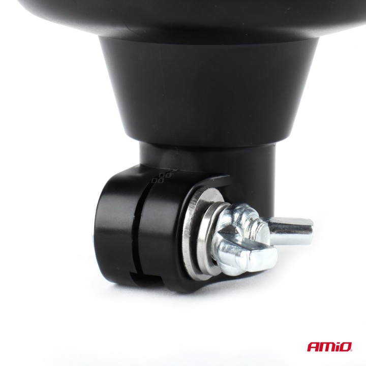 Lampa ostrzegawcza błyskowa mini kogut 18 LED R65 R10 12V 24V W21p AMIO-02922