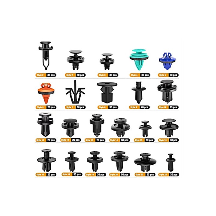 Spinki samochodowe do tapicerki 680szt